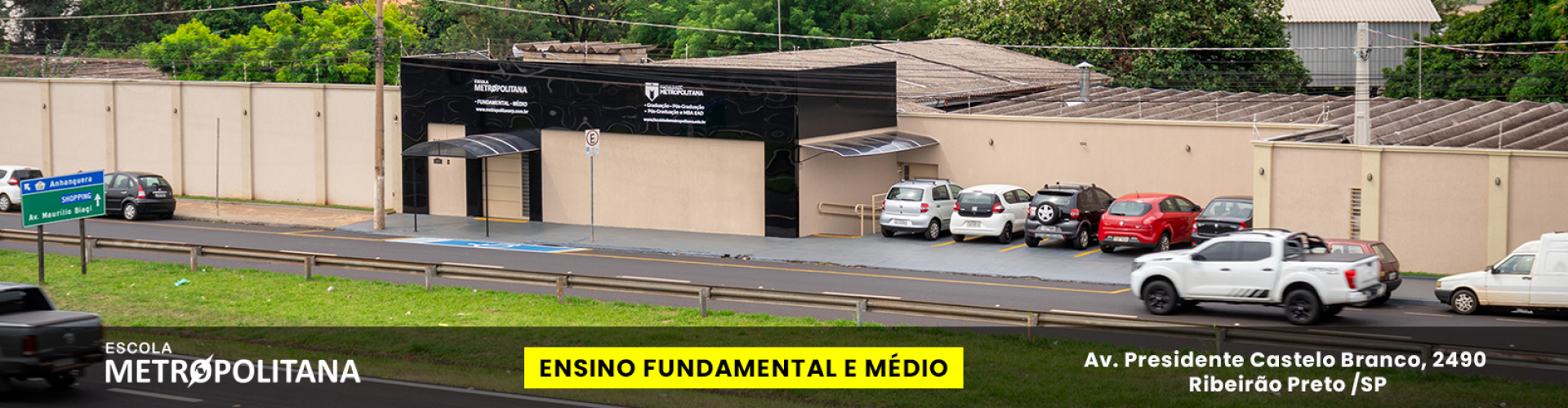 Banner Fachada Escola 
